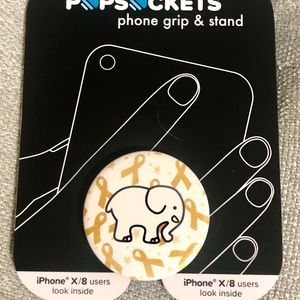 Ivory Ella, Childhood Cancer Ribbon PopSocket